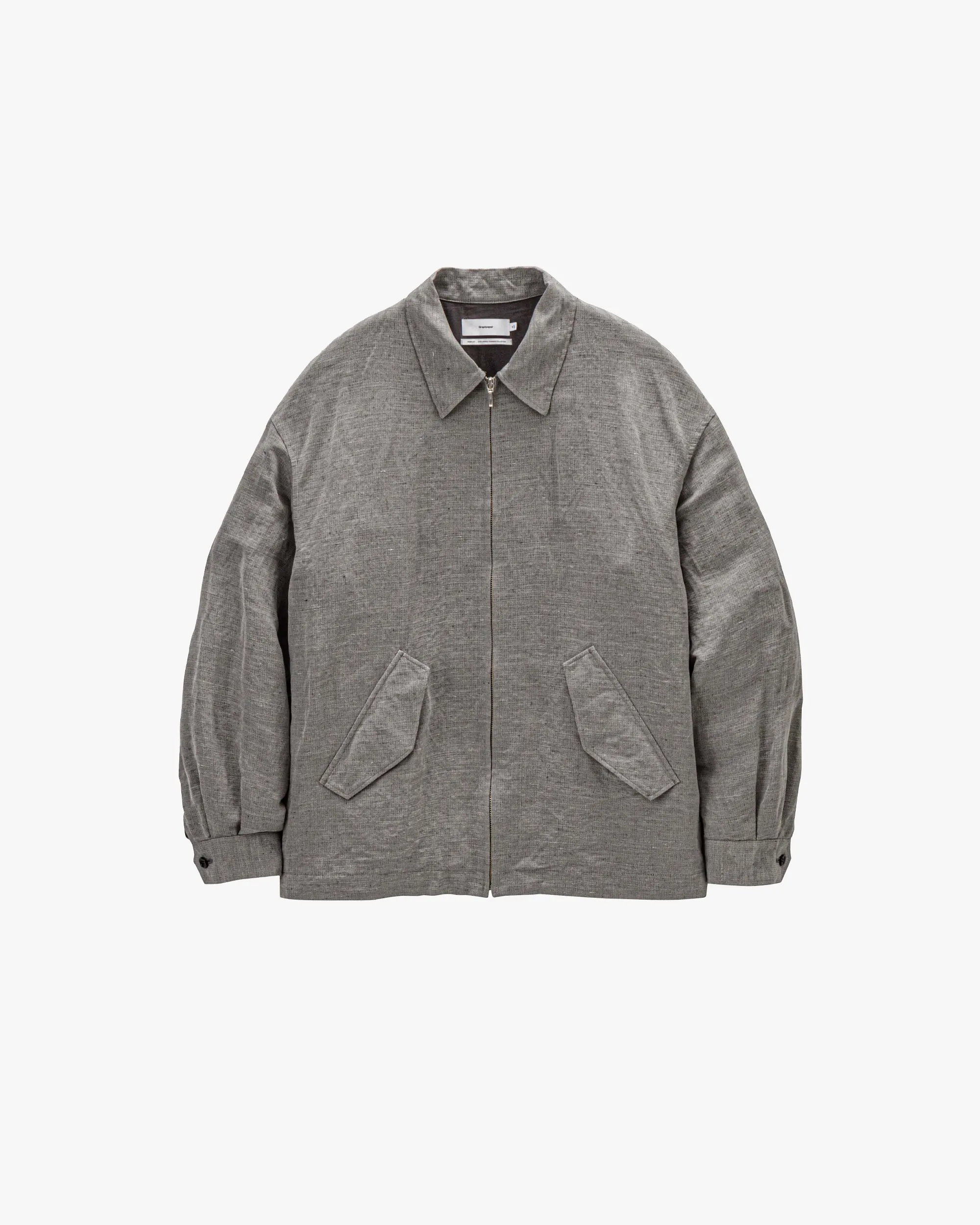 Linen Cupro Hopsack Harrington Jacket sold by Graphpaper