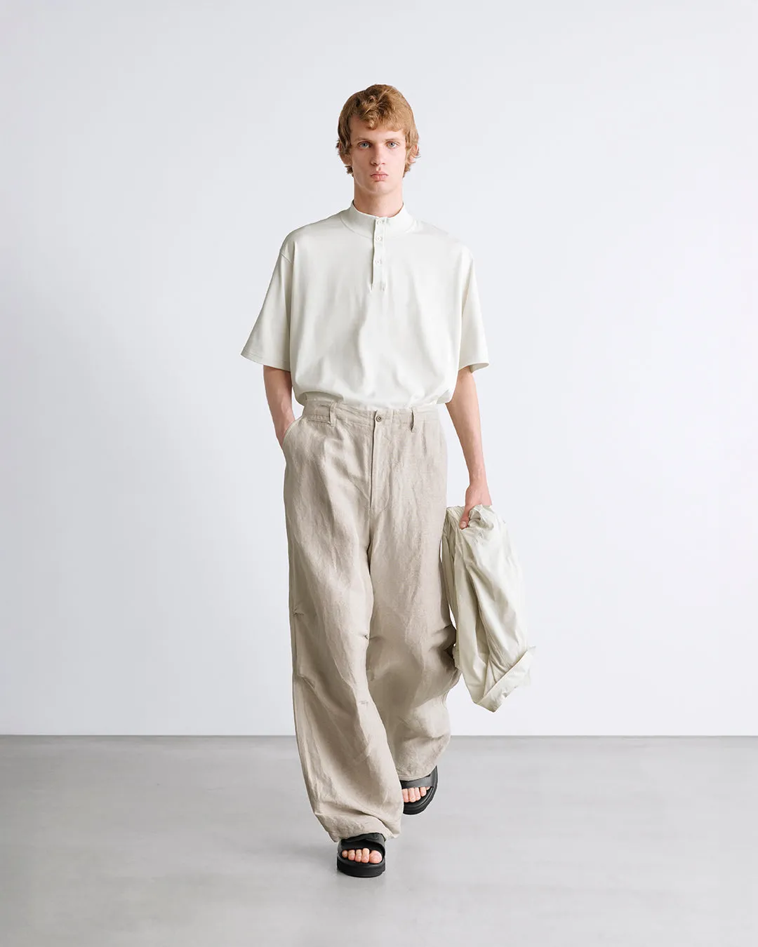 Linen Cupro Hopsack Military Pants sold by Graphpaper product image thumbnail 4