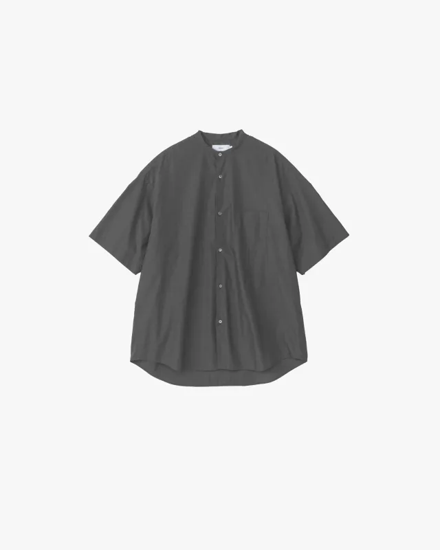 Broad S/S Oversized Band Collar Shirt made by Graphpaper