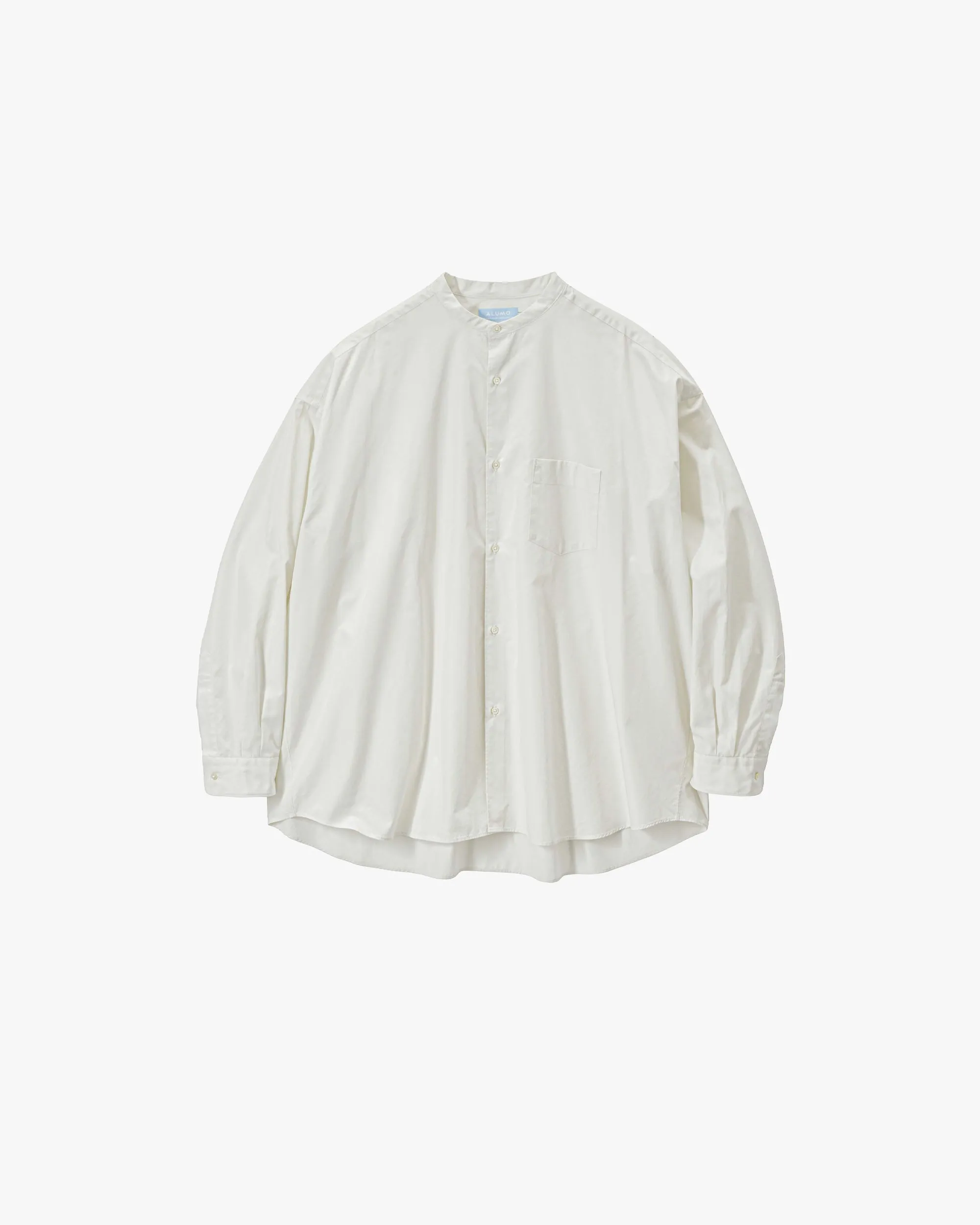 ALUMO for Graphpaper L/S Oversized Band Collar Shirt sold by Graphpaper