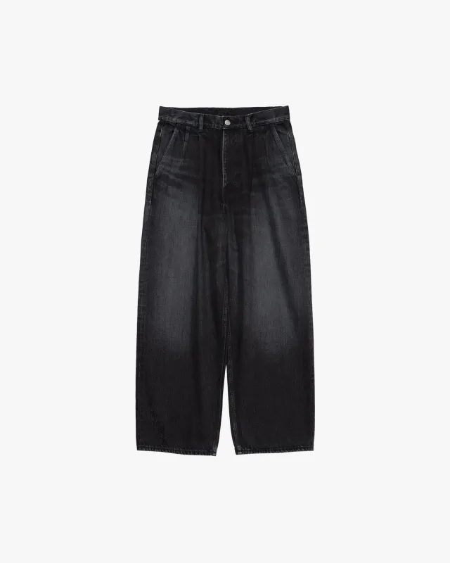 Selvage Denim Two Tuck Pants -DARK FADE- made by Graphpaper