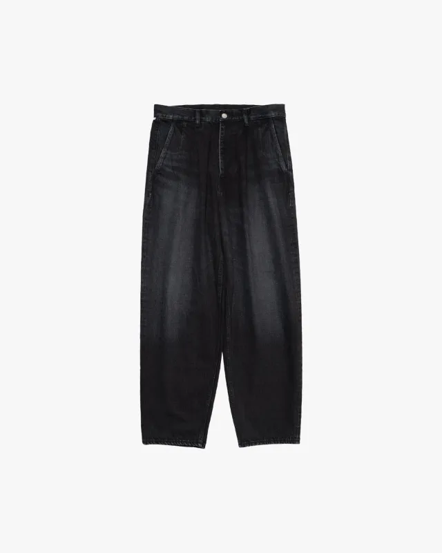 Selvage Denim Two Tuck Tapered Pants -DARK FADE- made by Graphpaper