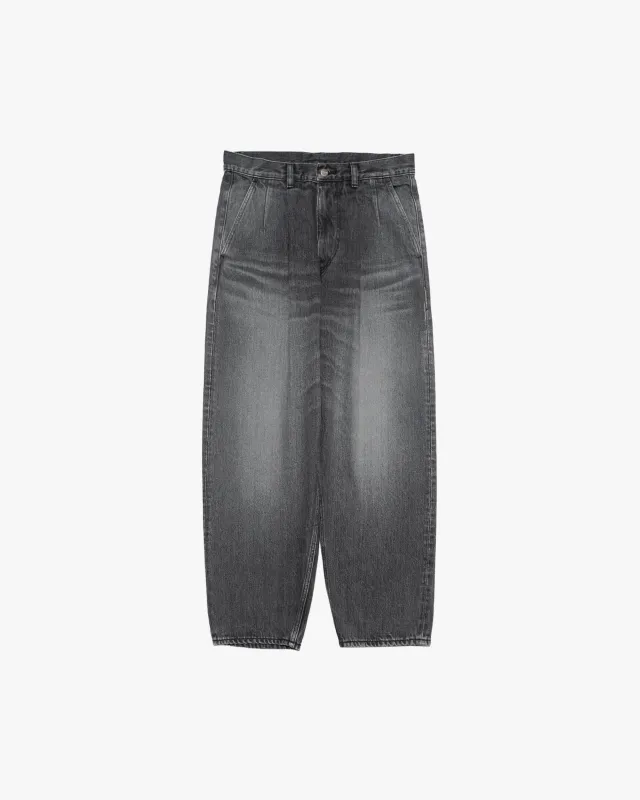 Selvage Denim Two Tuck Tapered Pants -LIGHT FADE- made by Graphpaper