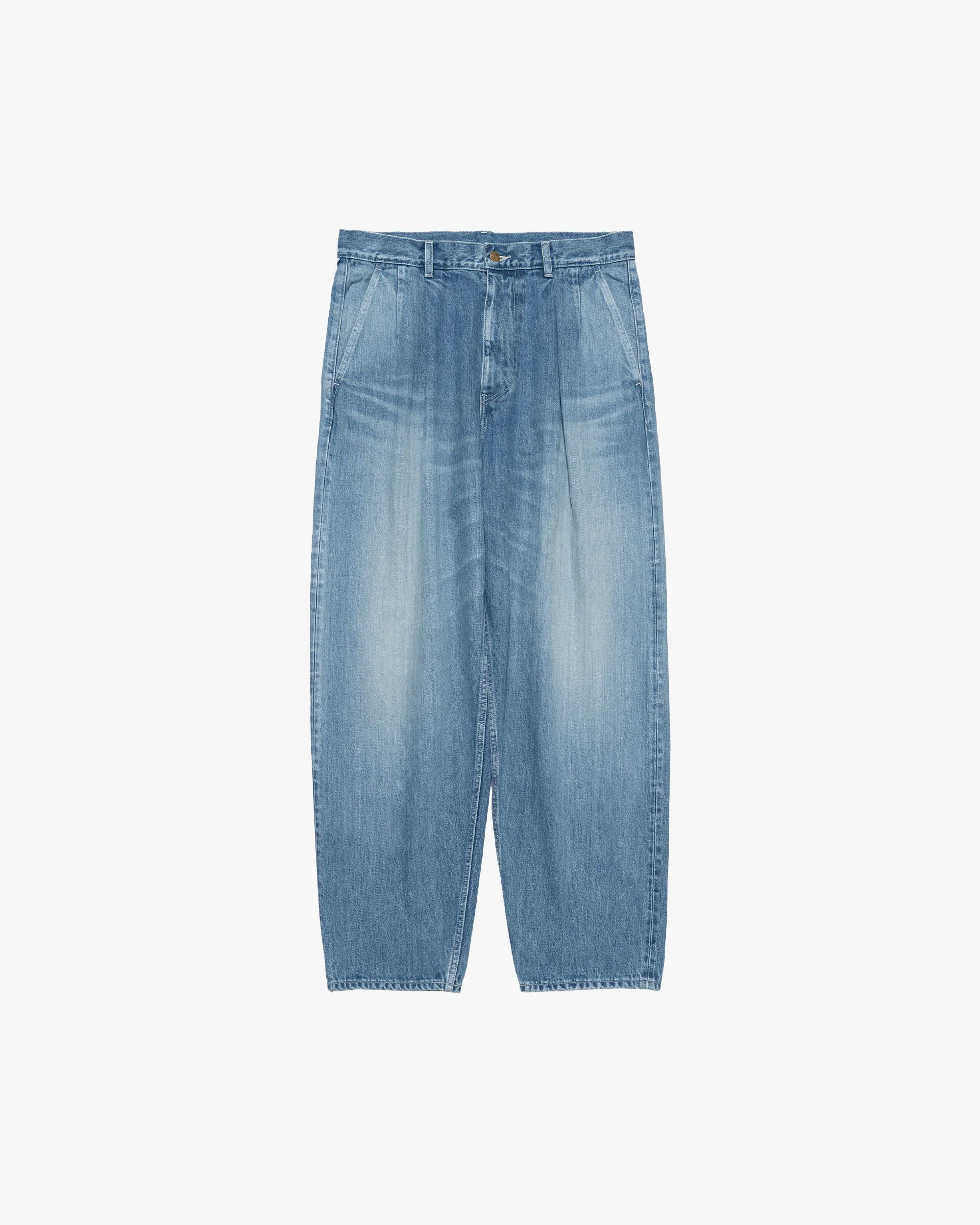 Selvage Denim Two Tuck Tapered Pants -LIGHT FADE- sold by Graphpaper product image thumbnail 2