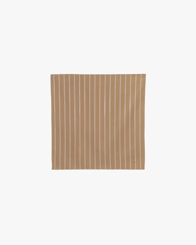 SIDOGRAS Brown Stripe Handkerchief made by Graphpaper