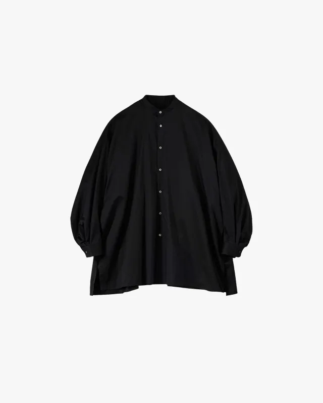 Silicon Poplin Deep Slit Band Collar Shirt made by Graphpaper