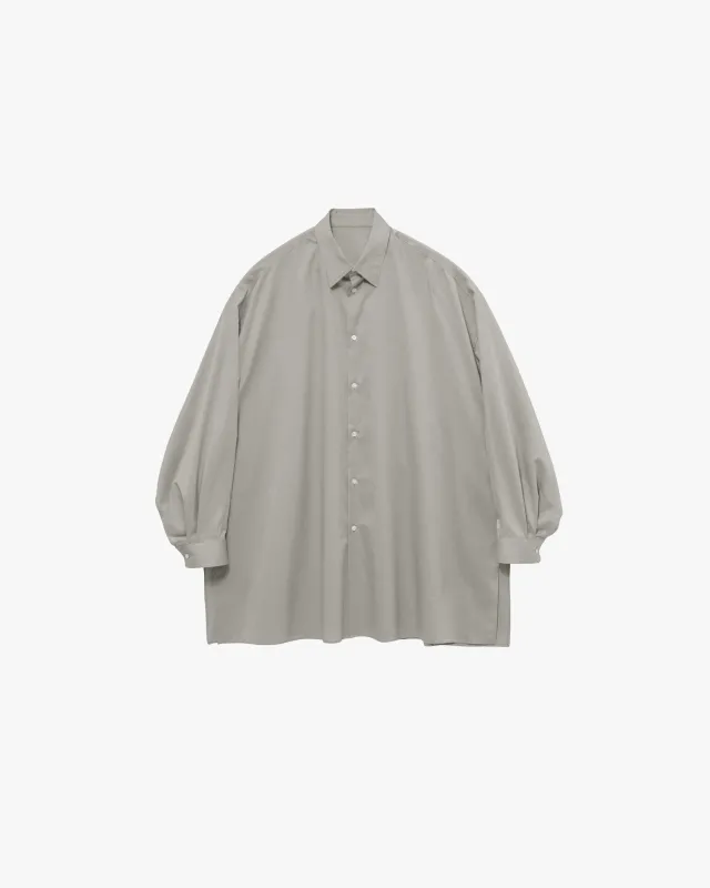 Silicon Poplin Deep Slit Regular Collar Shirt made by Graphpaper