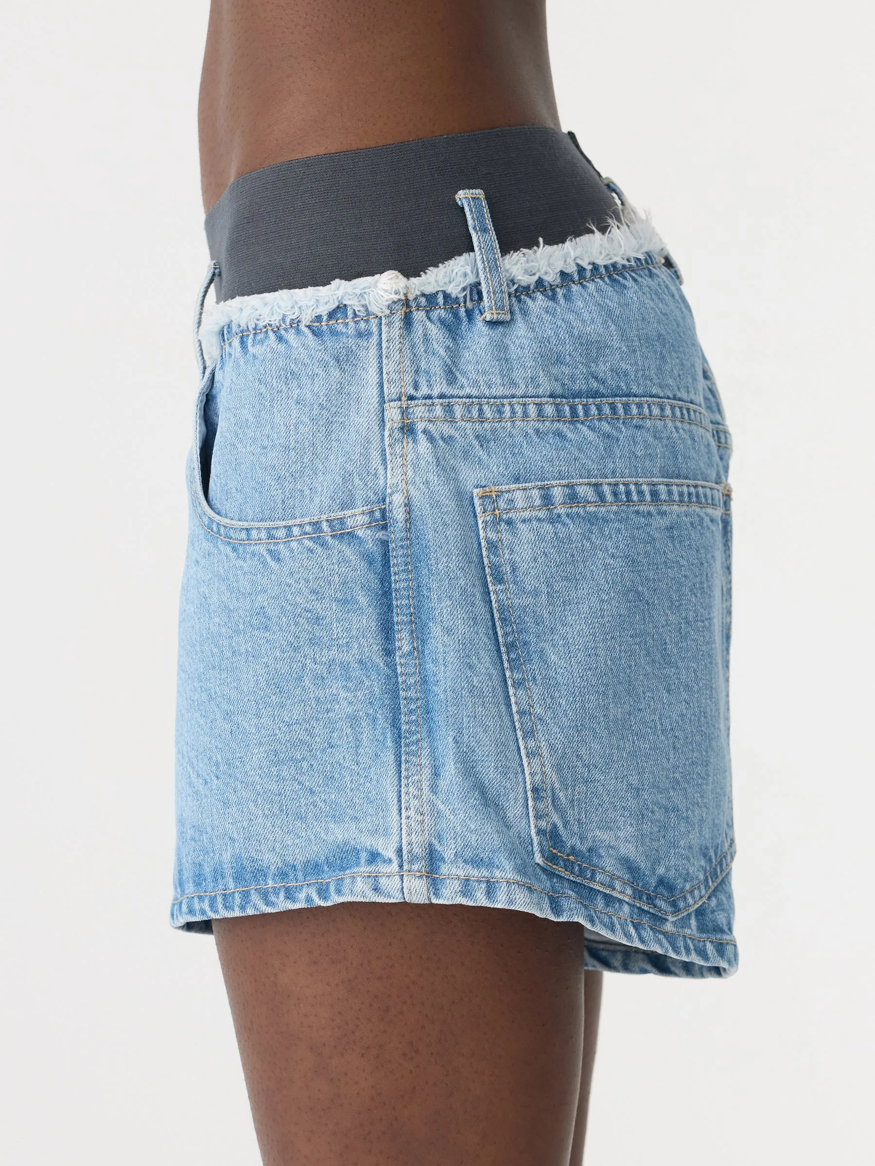 Elasticated Denim Short sold by Bassike product image thumbnail 4