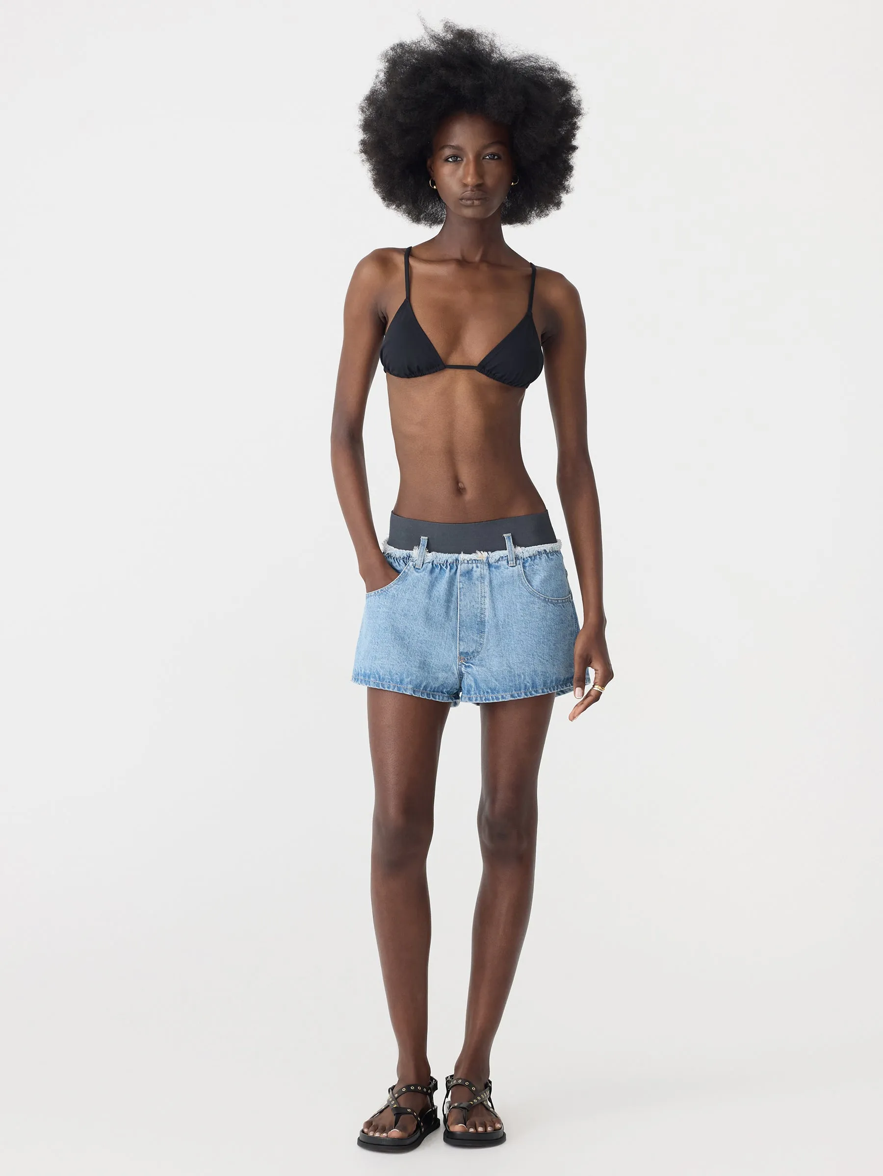Elasticated Denim Short sold by Bassike