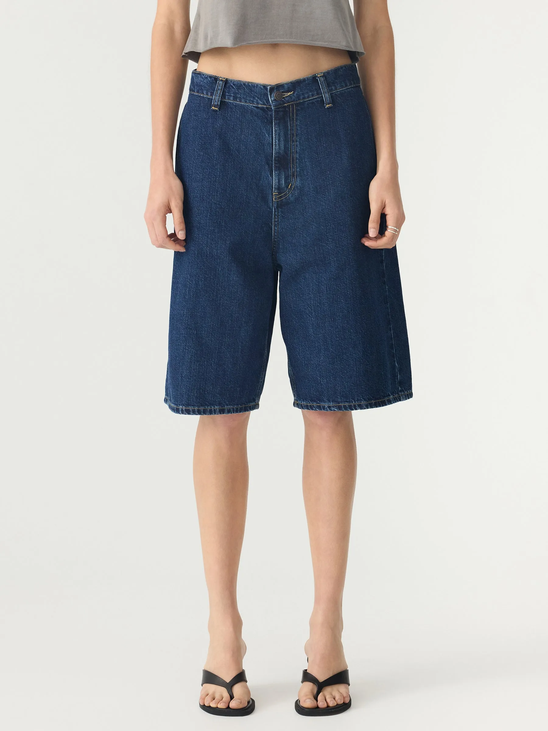 Wide Leg Denim Short sold by Bassike product image thumbnail 5