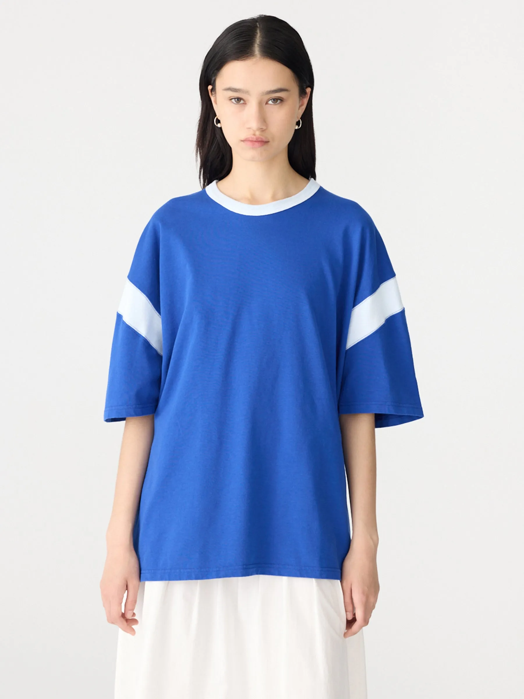 Oversized Rib Detail T-Shirt sold by Bassike product image thumbnail 2