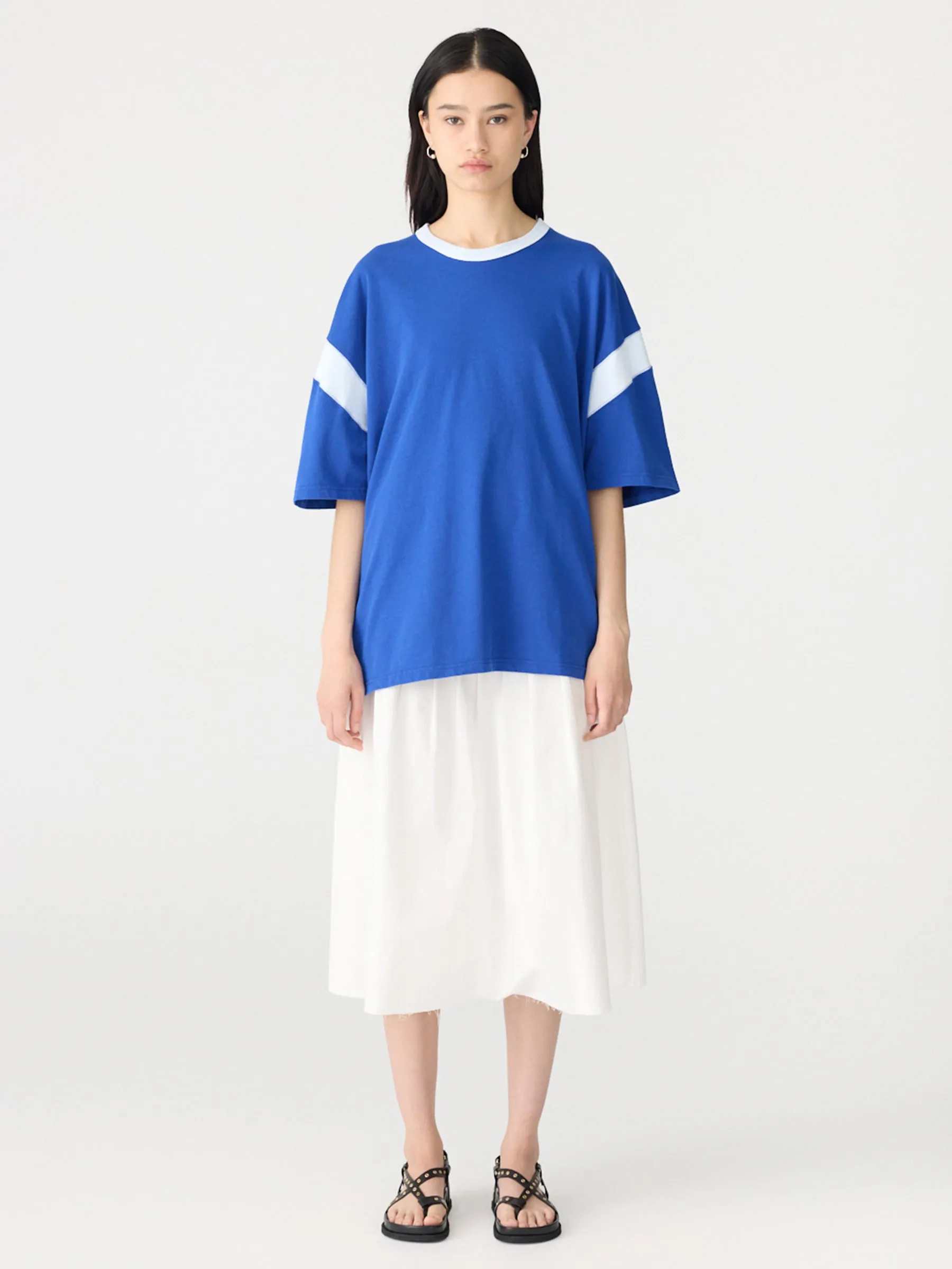 Oversized Rib Detail T-Shirt sold by Bassike