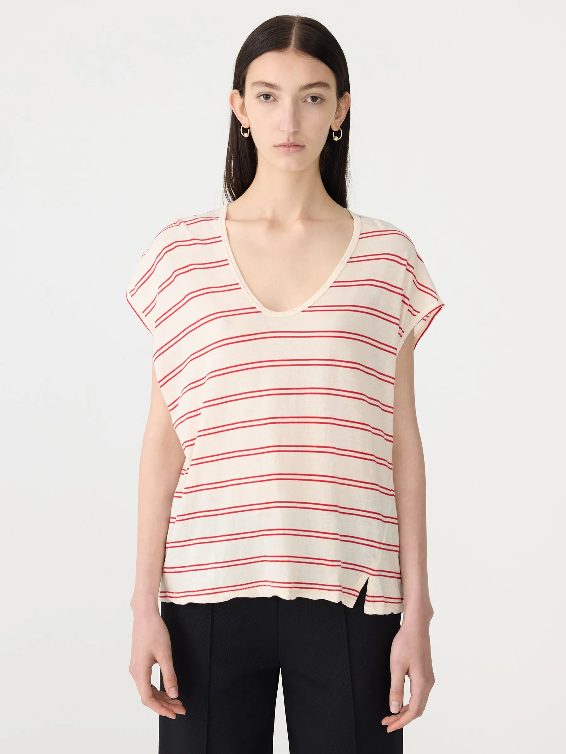 Stripe Fine Bind Tank sold by Bassike product image thumbnail 2