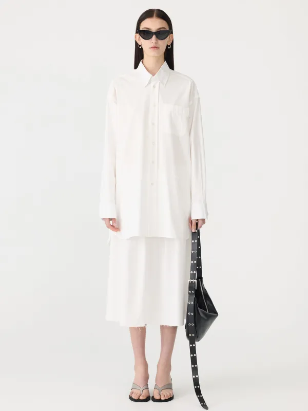 Crushed Cotton Oversized Shirt sold by Bassike