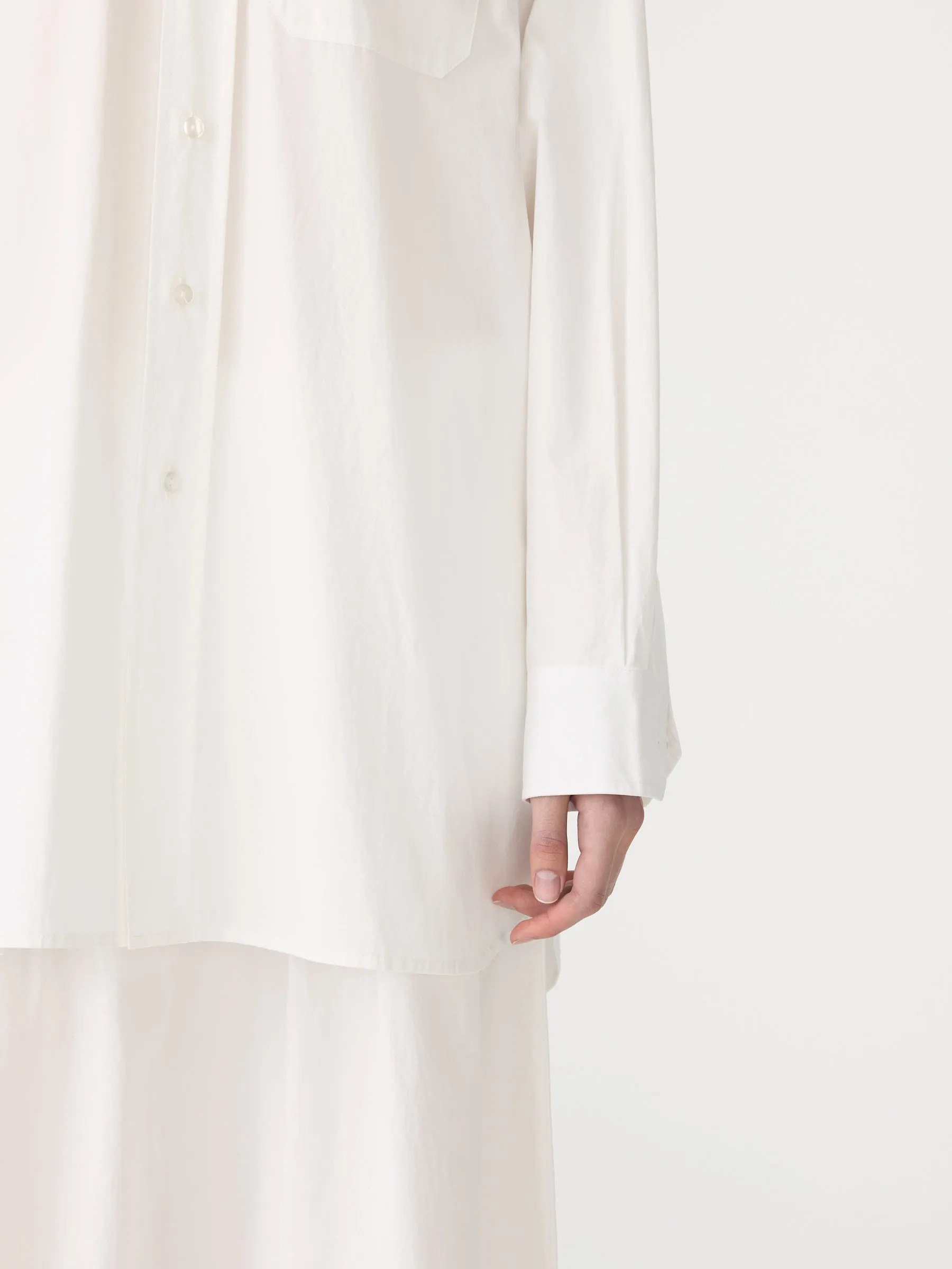 Crushed Cotton Oversized Shirt sold by Bassike product image thumbnail 4