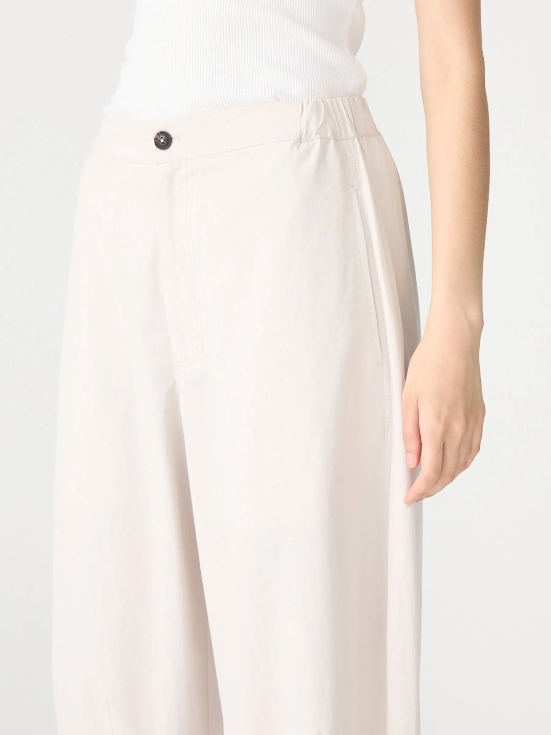 Crushed Cotton Darted Hem Pant sold by Bassike product image thumbnail 3