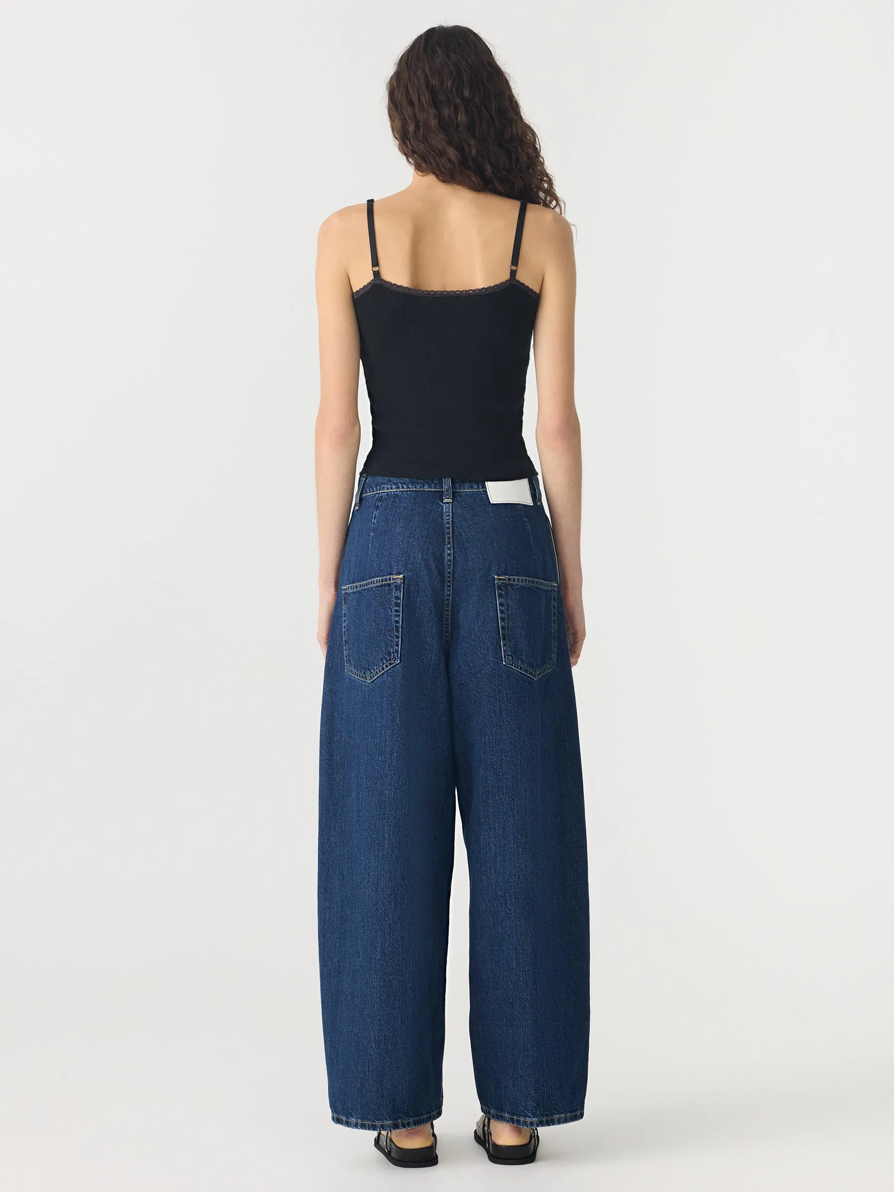 Lace Strap Soft Rib Tank sold by Bassike product image thumbnail 5