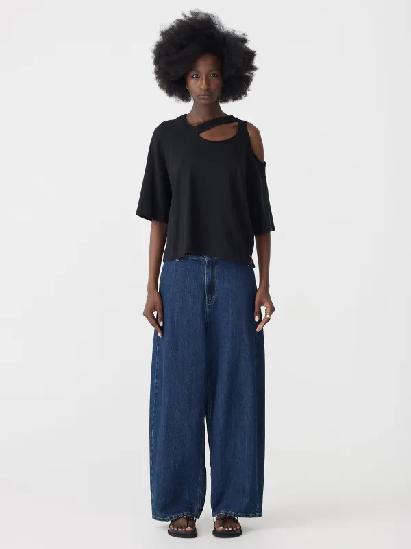 Midweight Cut Out Short Sleeve T-Shirt sold by Bassike