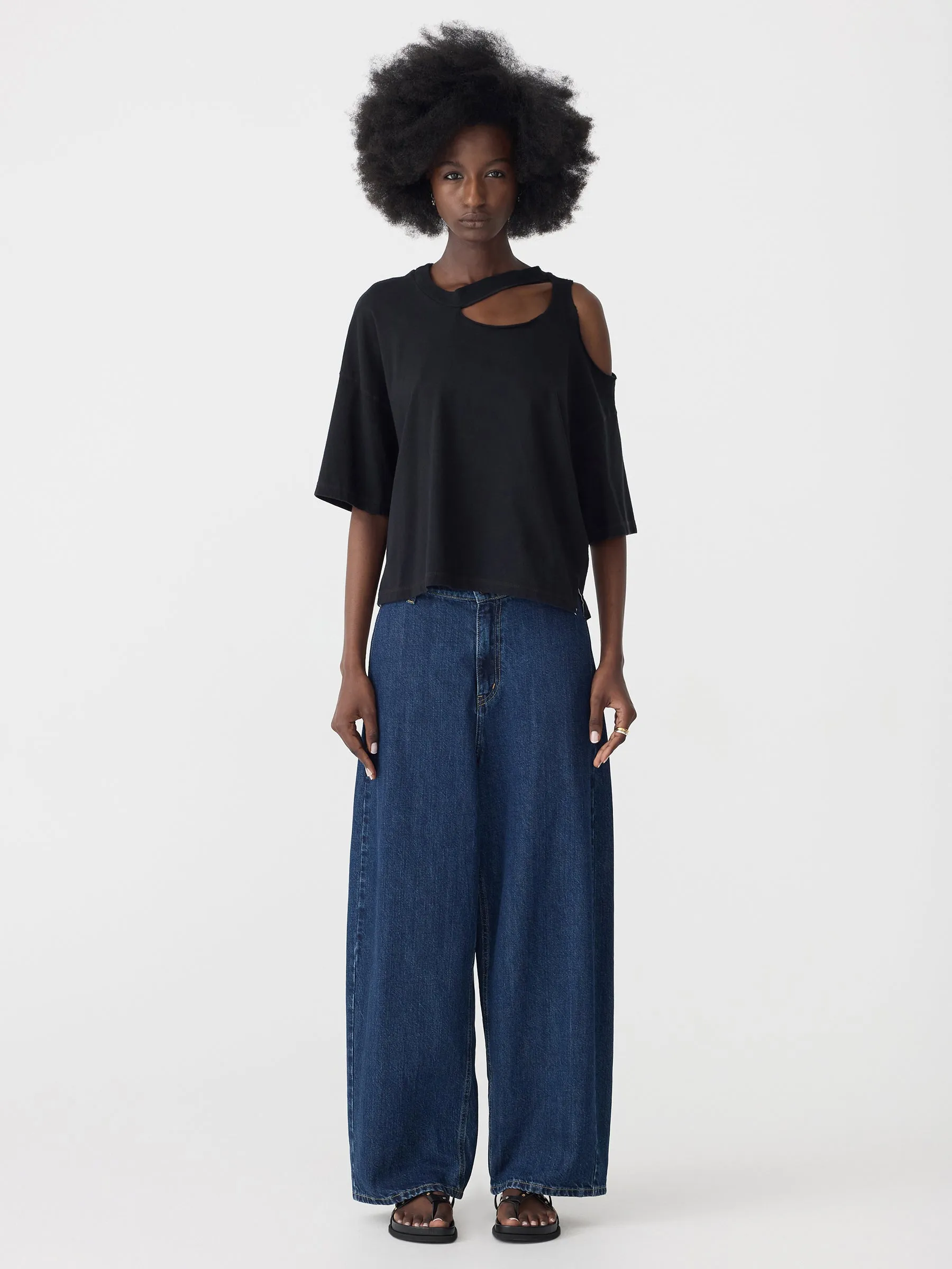 Midweight Cut Out Short Sleeve T-Shirt sold by Bassike