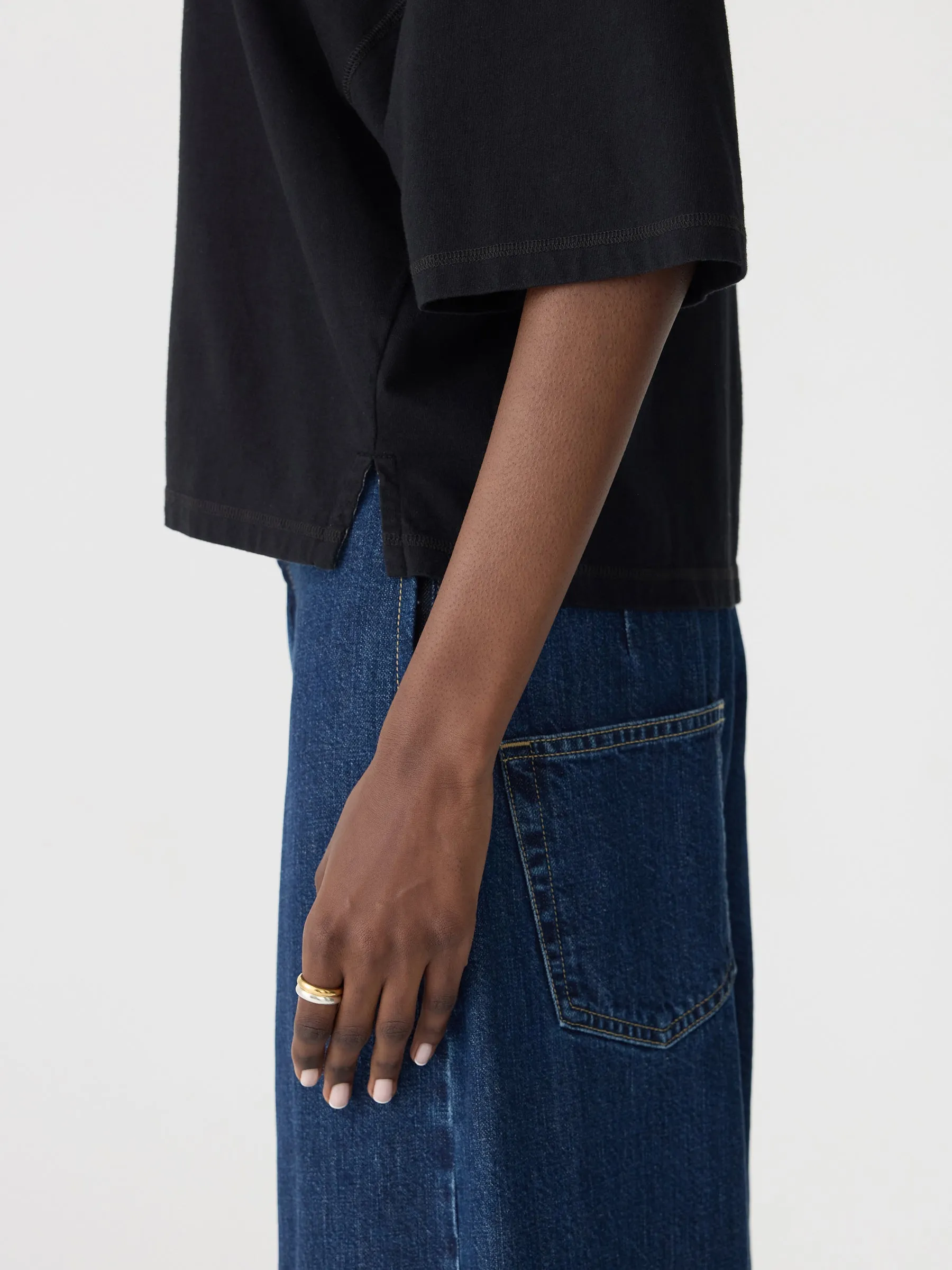 Midweight Cut Out Short Sleeve T-Shirt sold by Bassike product image thumbnail 4