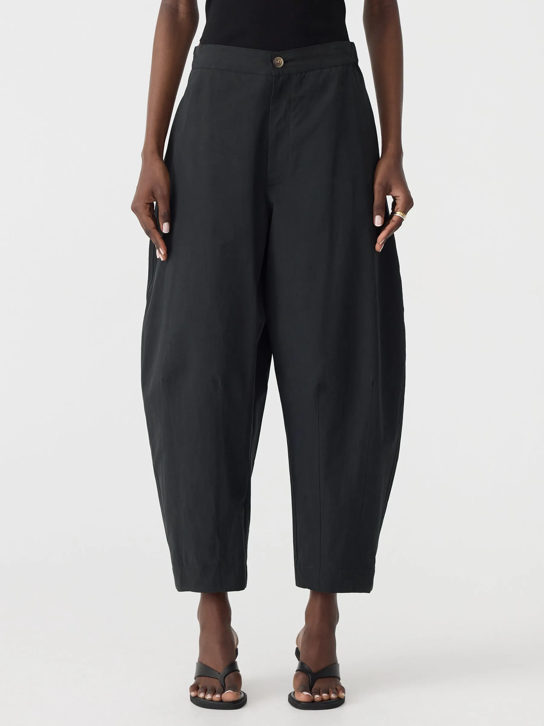 Crushed Cotton Darted Hem Pant sold by Bassike product image thumbnail 2