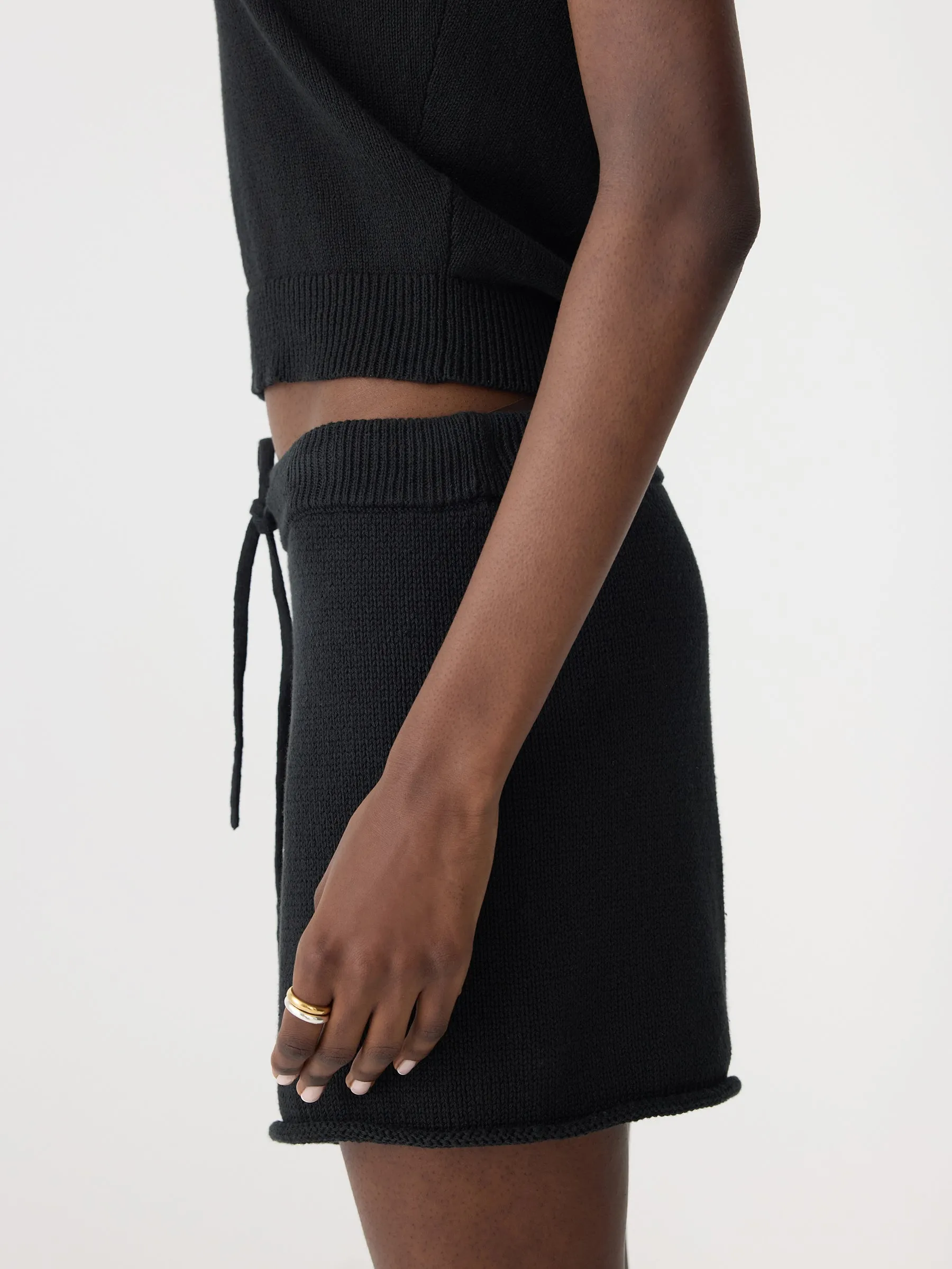 Cotton Linen Slim Short Sleeve Knit sold by Bassike product image thumbnail 3