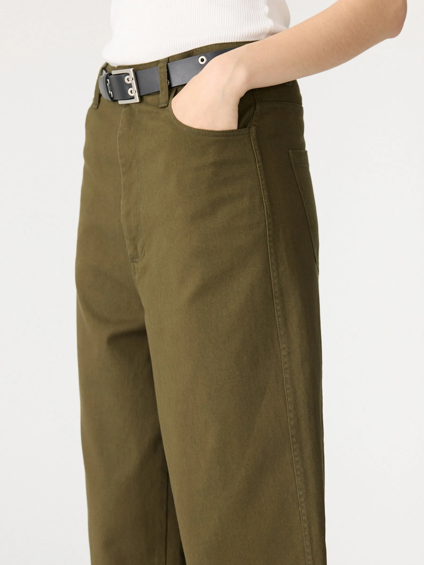 Cotton Twill Barrel Leg Pant sold by Bassike product image thumbnail 3