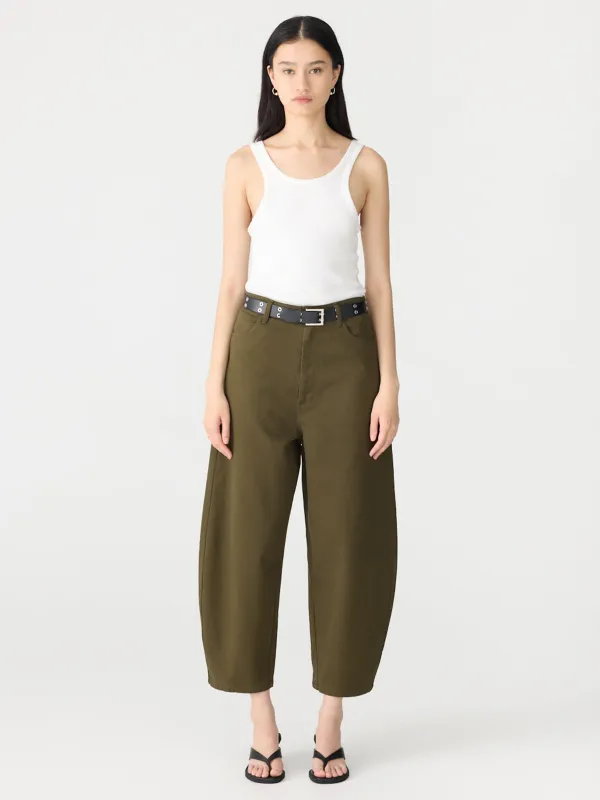 Cotton Twill Barrel Leg Pant sold by Bassike