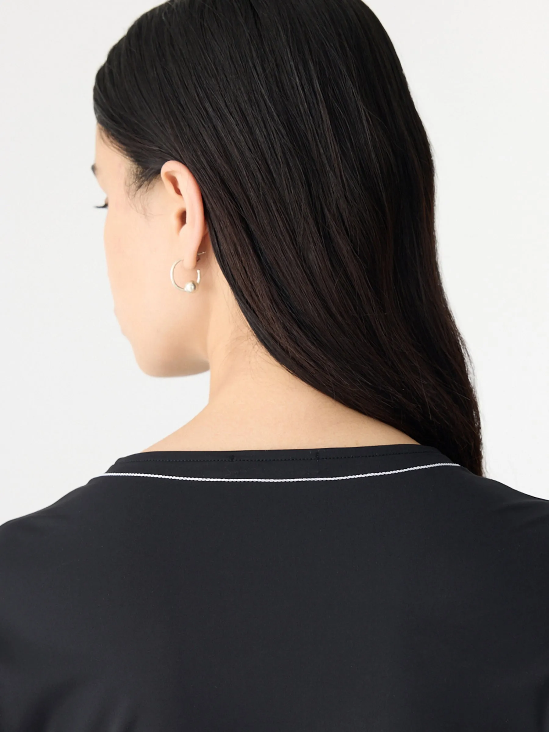 Cropped Swim Long Sleeve T-Shirt sold by Bassike product image thumbnail 4