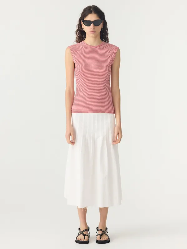 Stripe Rib Muscle Tank sold by Bassike