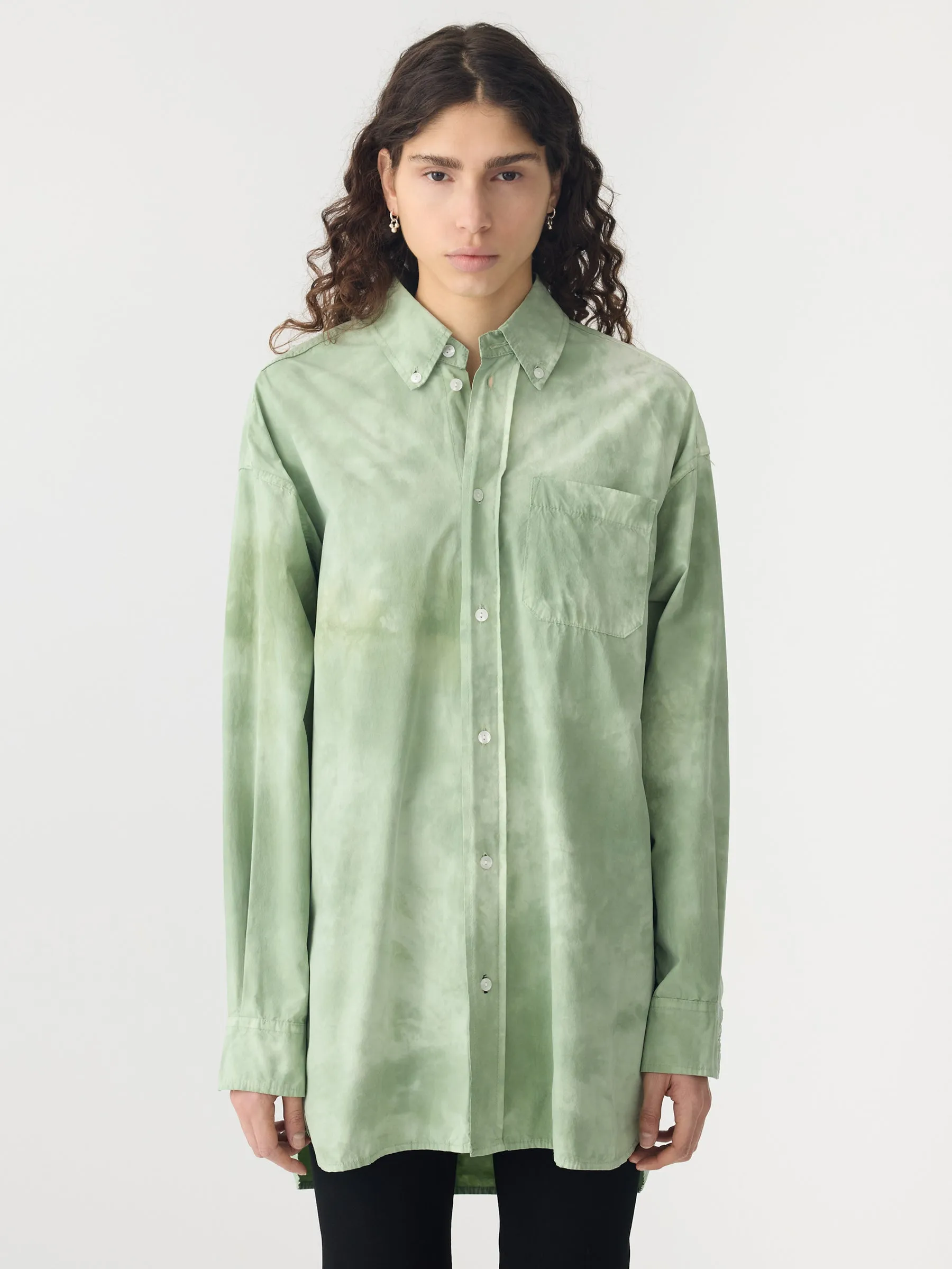 Motley Crushed Cotton Shirt sold by Bassike product image thumbnail 2