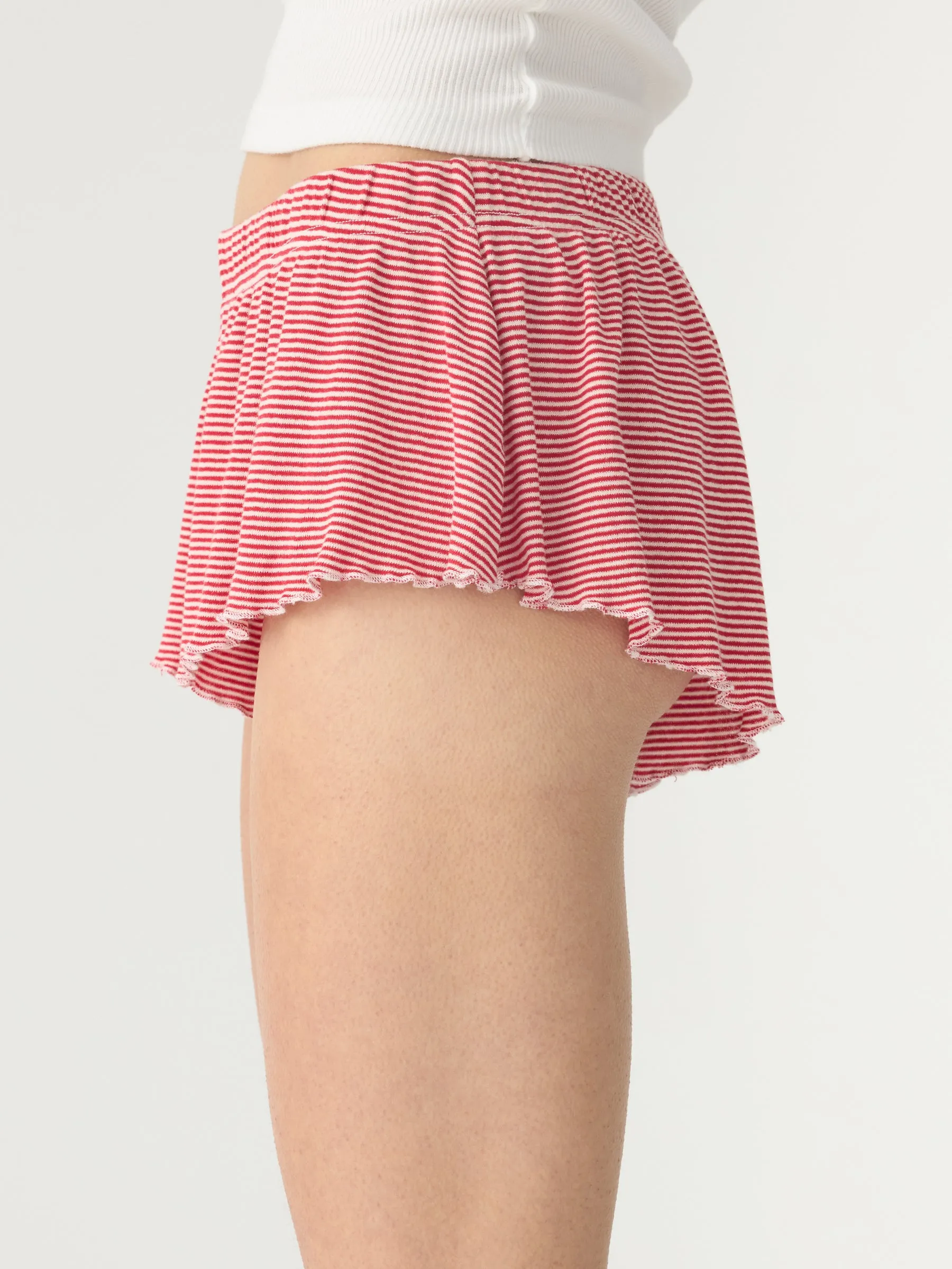 Rib Stripe Mini Short sold by Bassike product image thumbnail 4