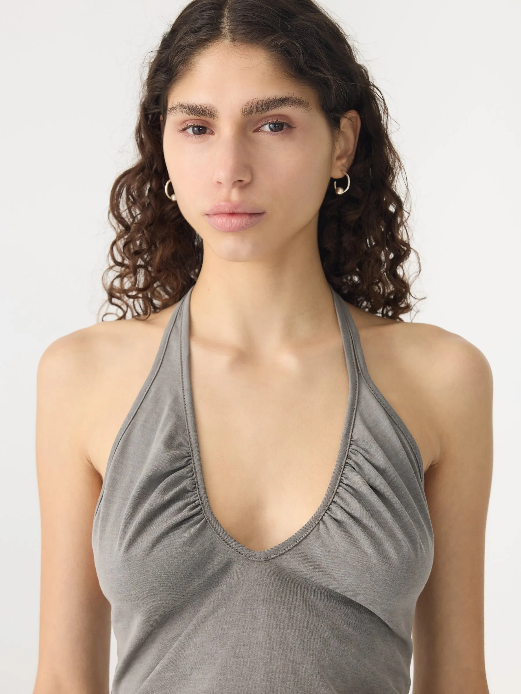 Bio Wash Halter Neck Tank sold by Bassike product image thumbnail 4