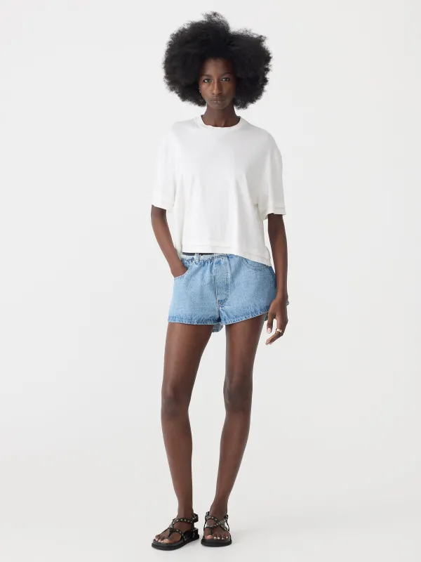 Slouch Layered Short Sleeve T-Shirt sold by Bassike
