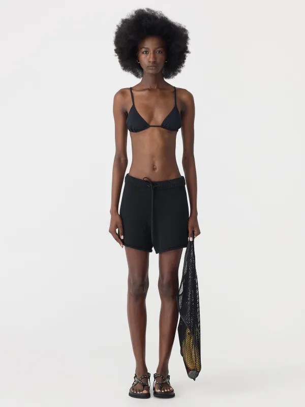 Cotton Linen Knitted Shorts sold by Bassike