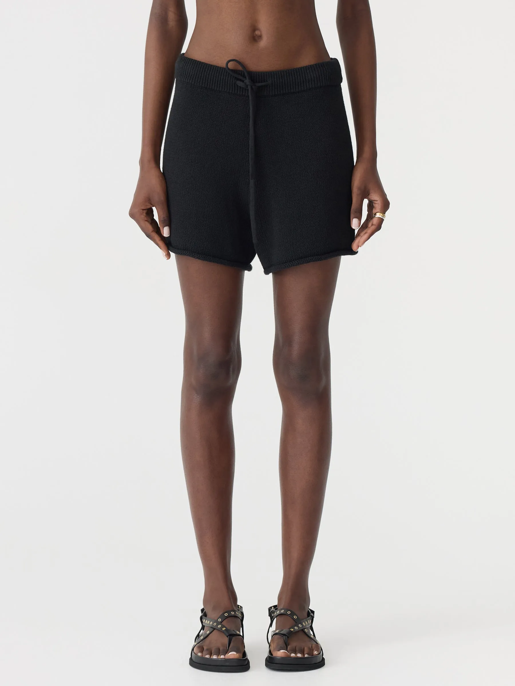 Cotton Linen Knitted Shorts sold by Bassike product image thumbnail 2