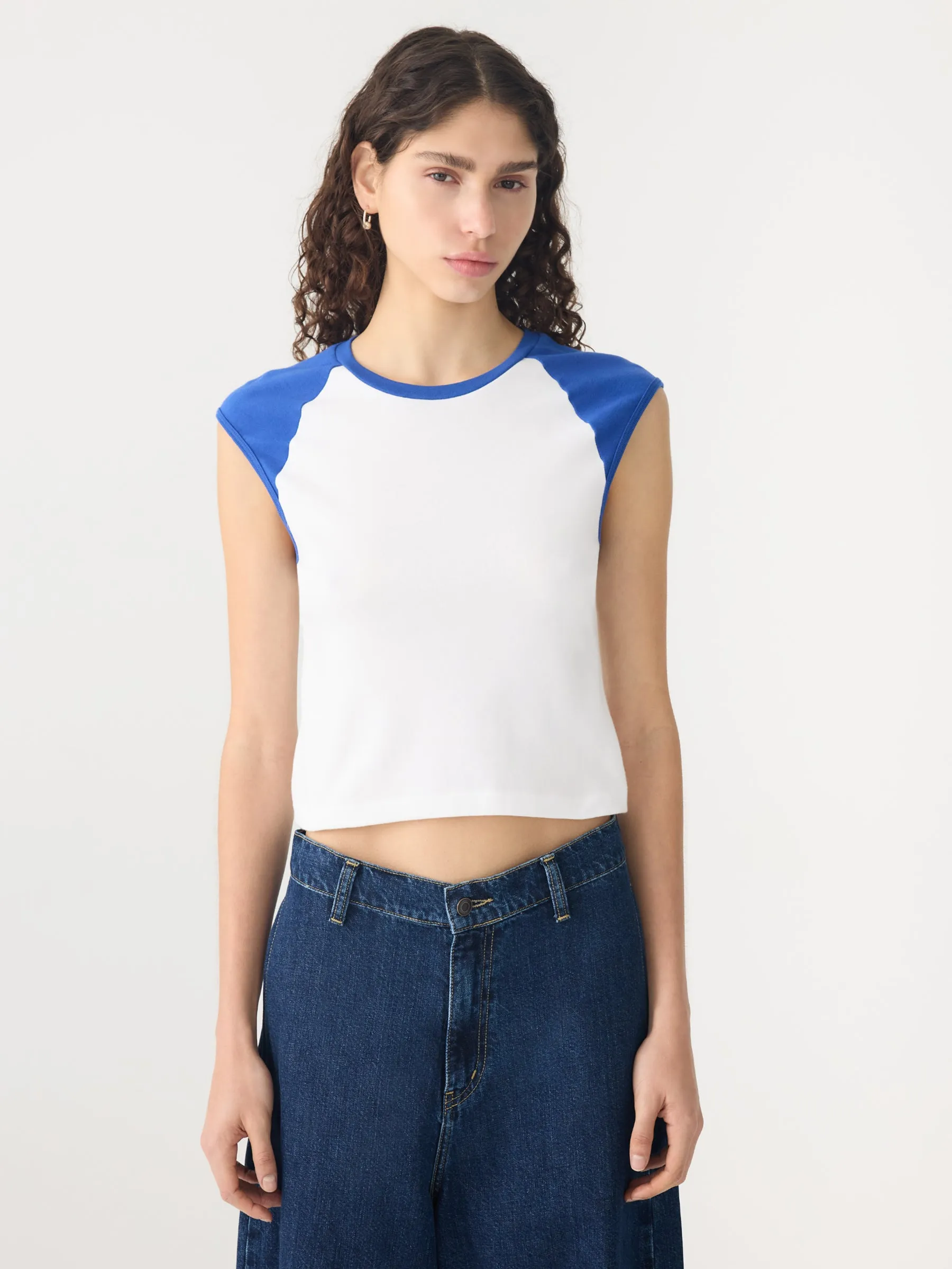 Slim Raglan Rib Tank sold by Bassike product image thumbnail 2
