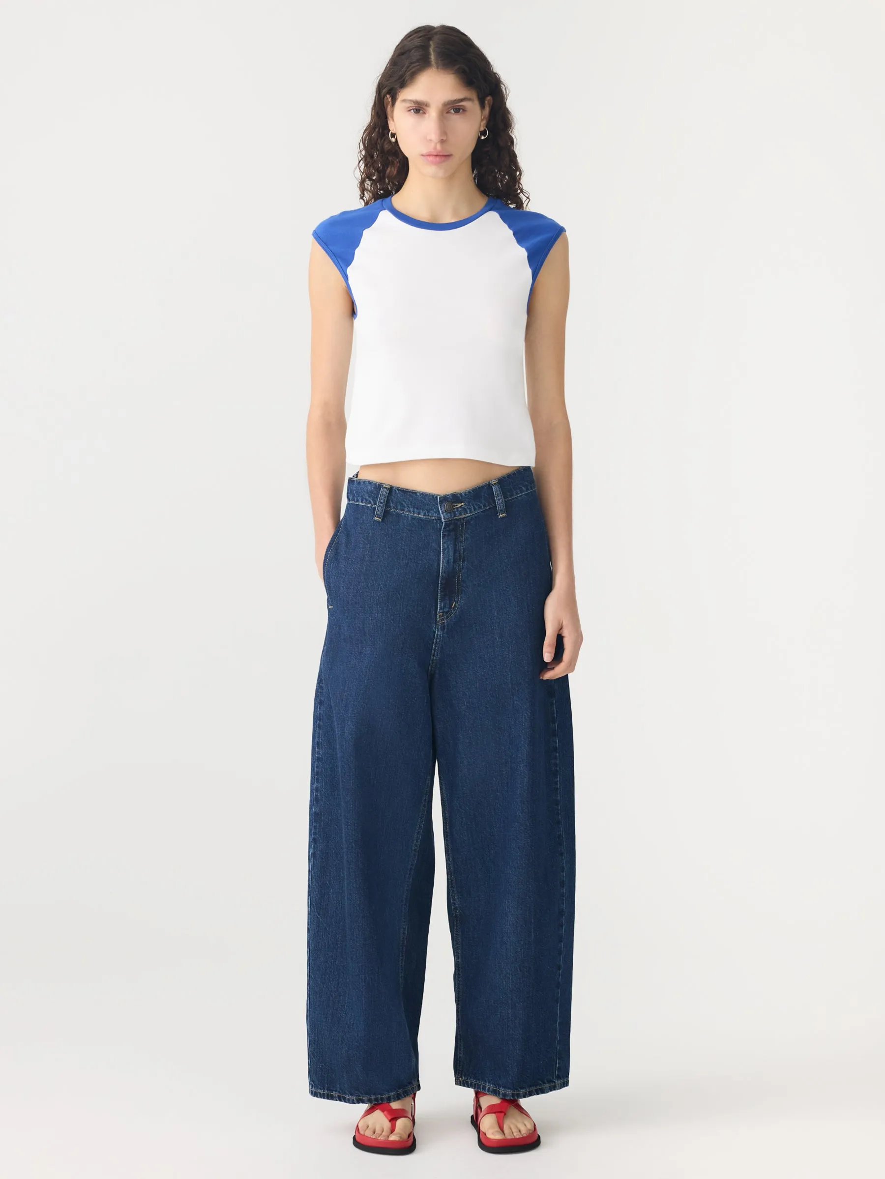 Slim Raglan Rib Tank sold by Bassike product image thumbnail 4