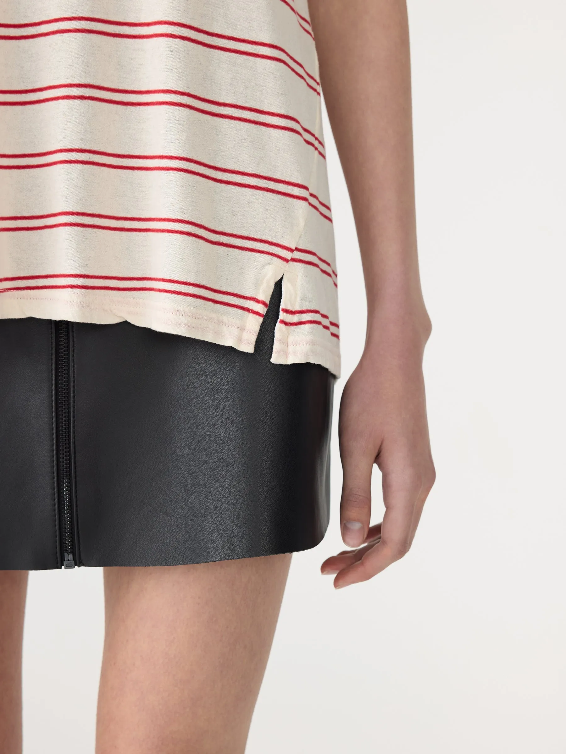 Stripe Heritage Short Sleeve T-Shirt sold by Bassike product image thumbnail 3