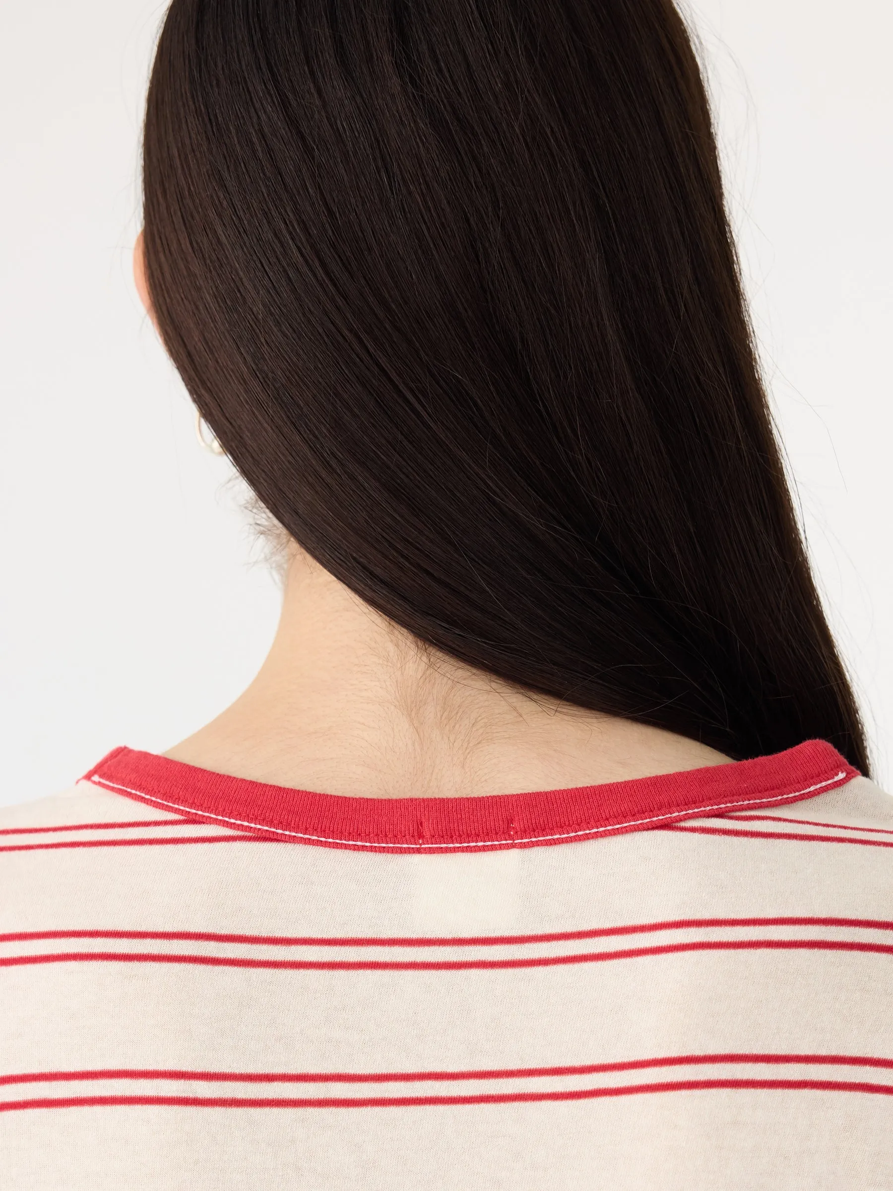 Stripe Heritage Short Sleeve T-Shirt sold by Bassike product image thumbnail 5