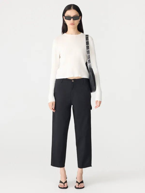 Double Dyed Raw Hem Pant sold by Bassike