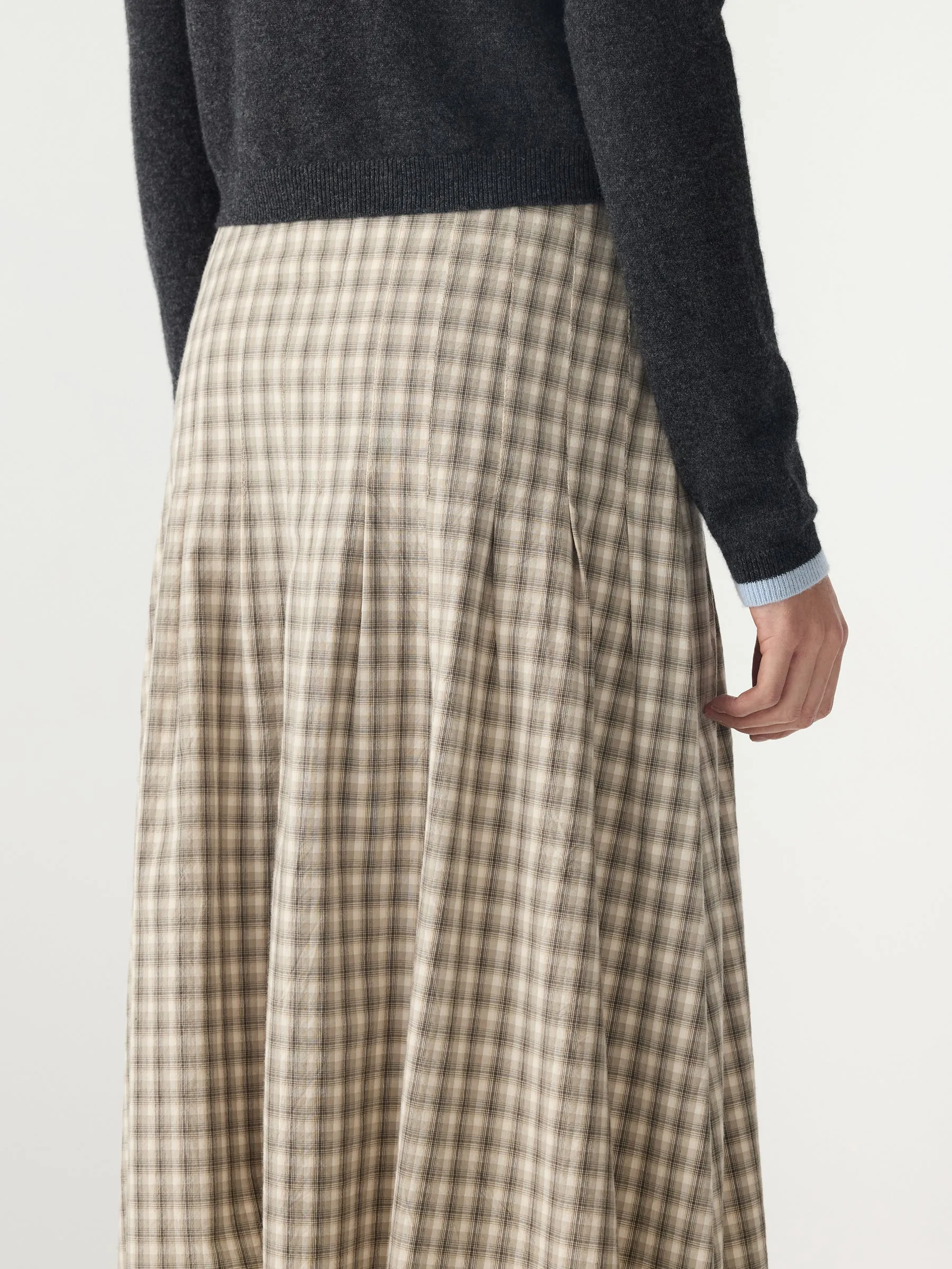 Mini Pleat Pinstitch Skirt sold by Bassike product image thumbnail 5