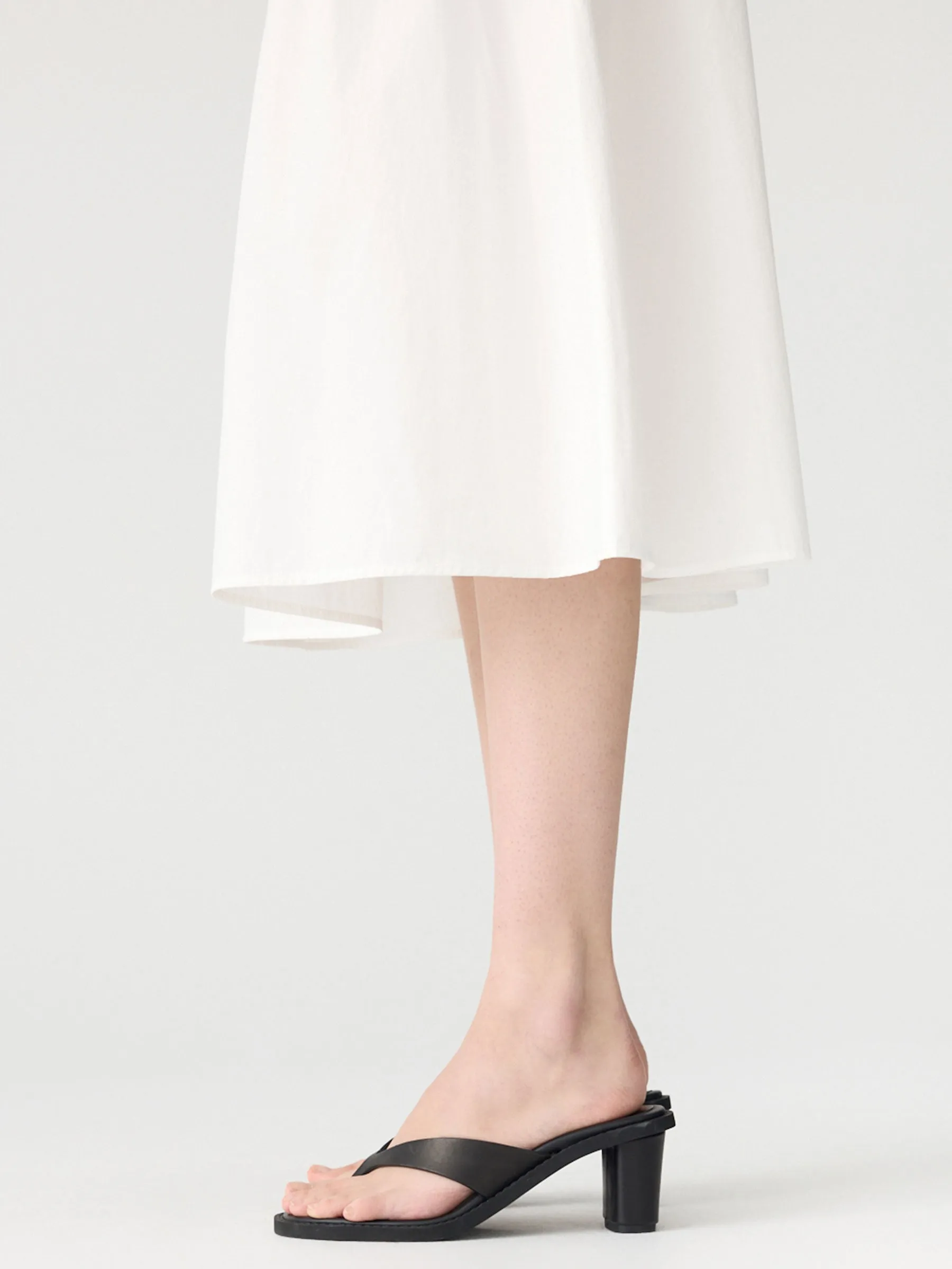 Crushed Cotton Pleated Skirt sold by Bassike product image thumbnail 4