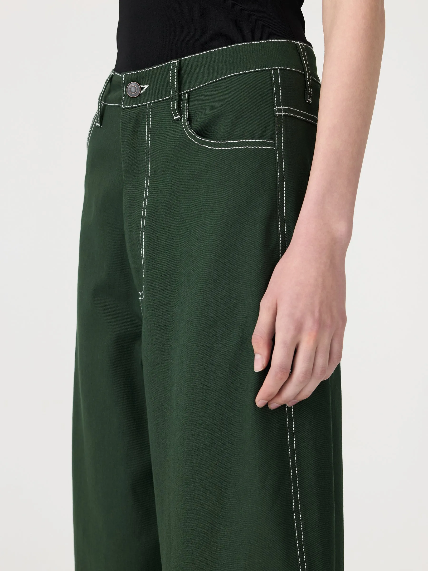 Raised Twill Barrel Leg sold by Bassike product image thumbnail 3