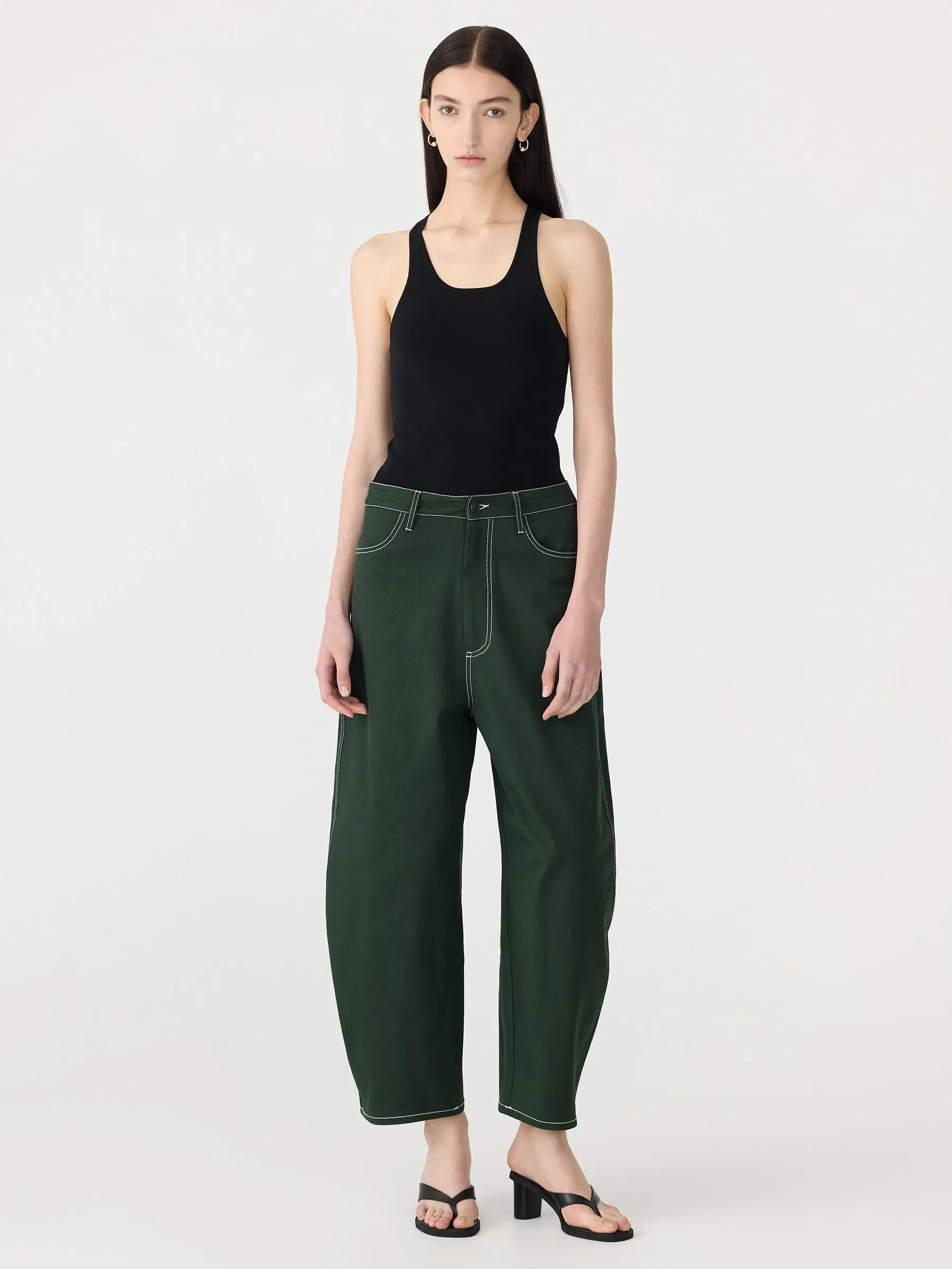 Raised Twill Barrel Leg sold by Bassike