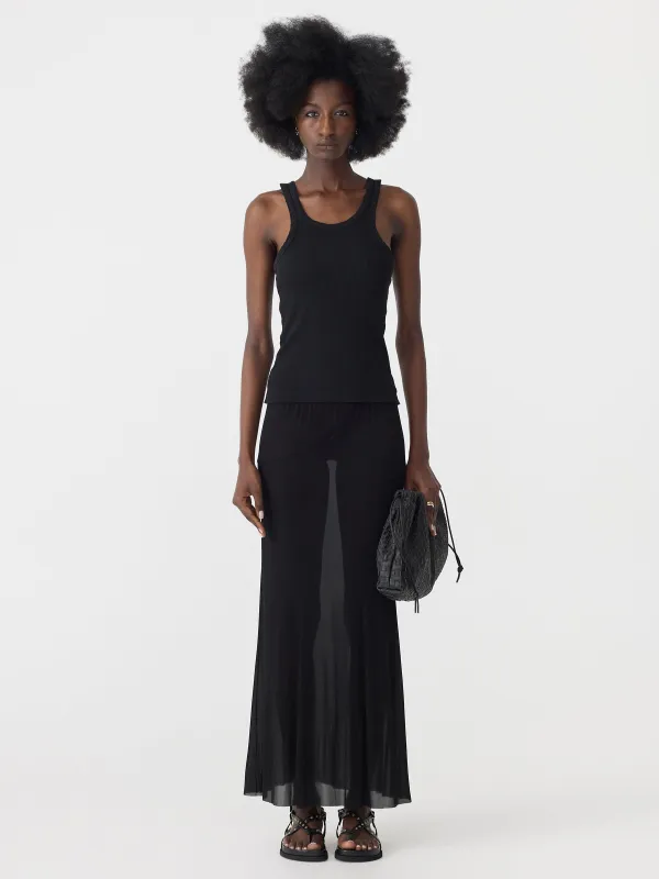 Athletic Rib Tank sold by Bassike