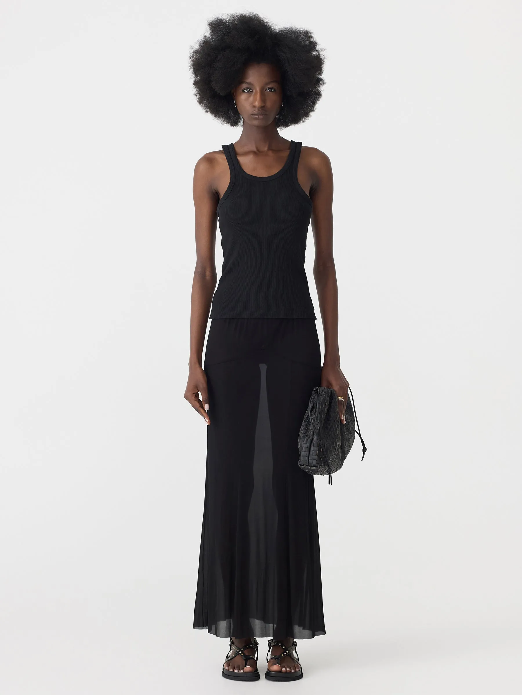 Athletic Rib Tank sold by Bassike