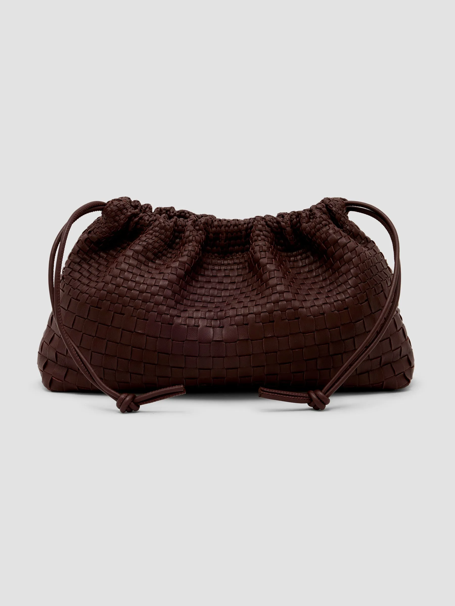 Woven Leather Pouch sold by Bassike