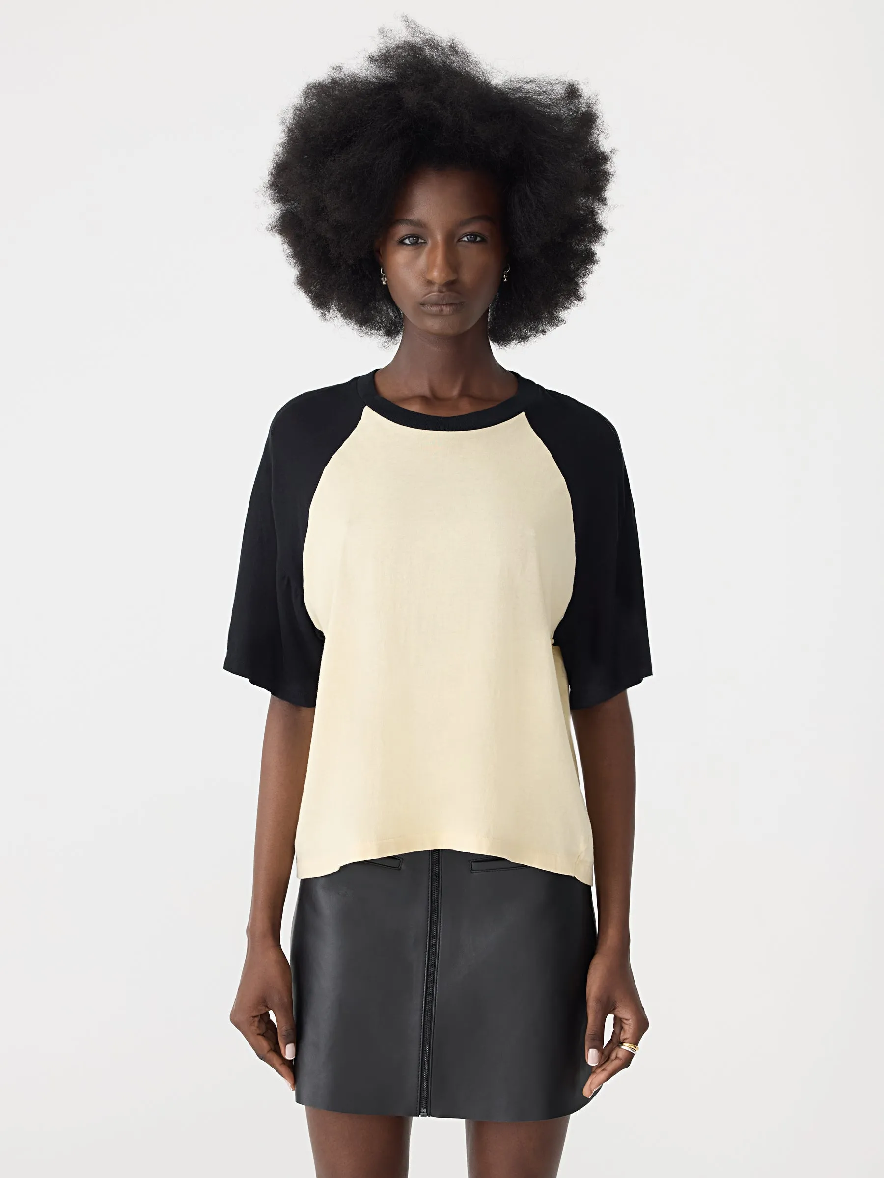 Contrast Raglan Short Sleeve T-Shirt sold by Bassike product image thumbnail 2