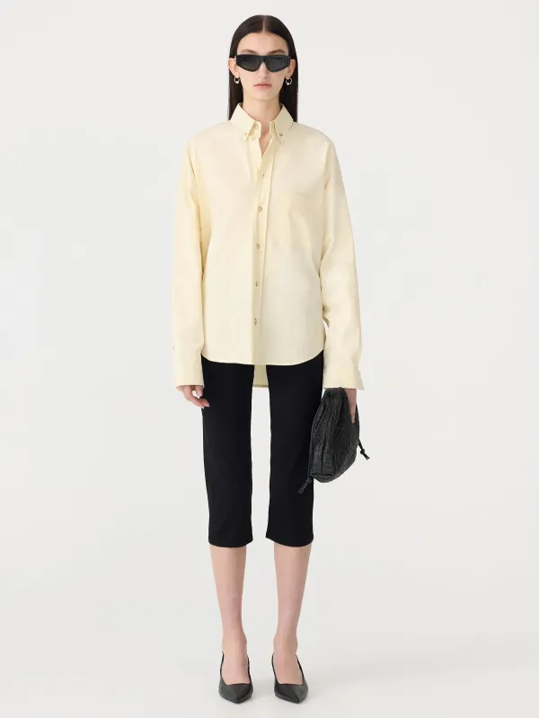 Slouch Crushed Cotton Shirt sold by Bassike